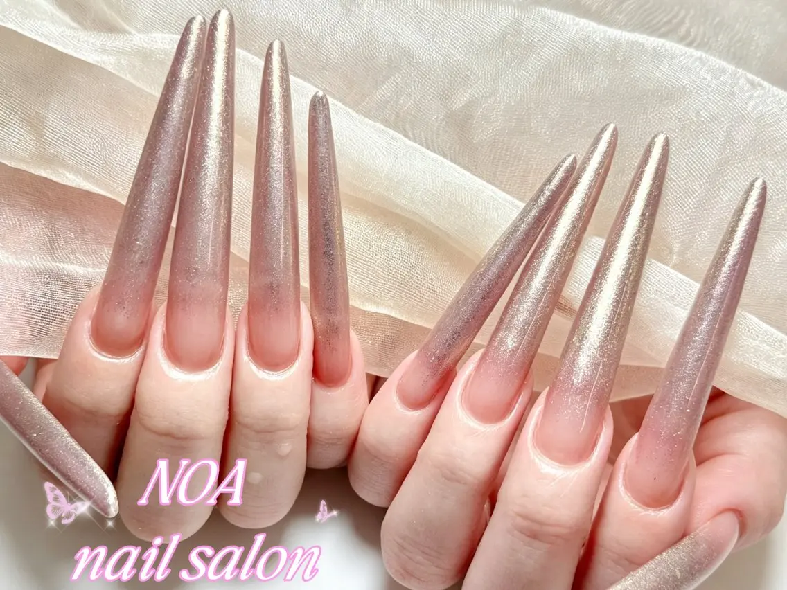 ロング ハンドネイル Noa Nail みつきのネイルデザイン