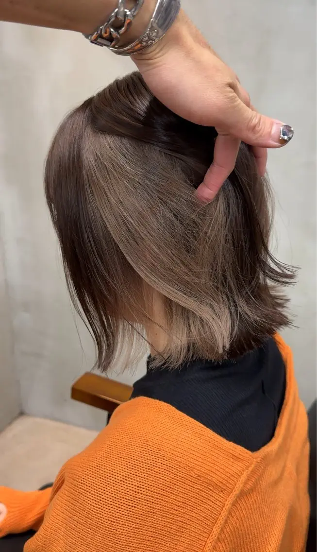 カラー ヘアカラー 神代 優生のヘアスタイル
