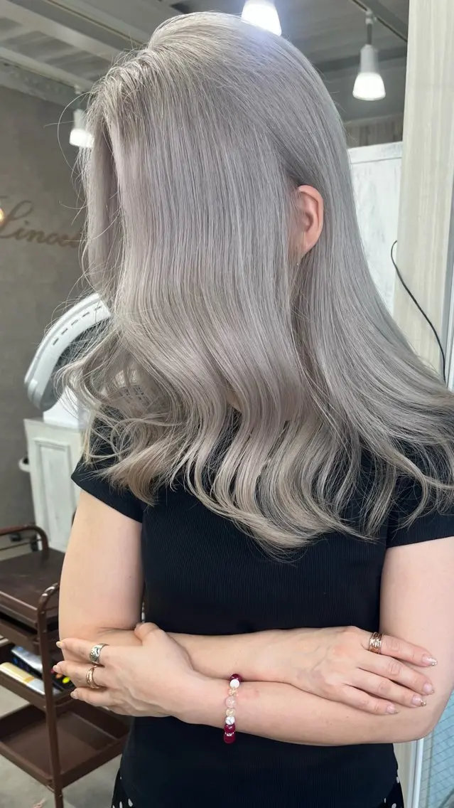 ロング ヘアカラー 中道 晶のヘアスタイル