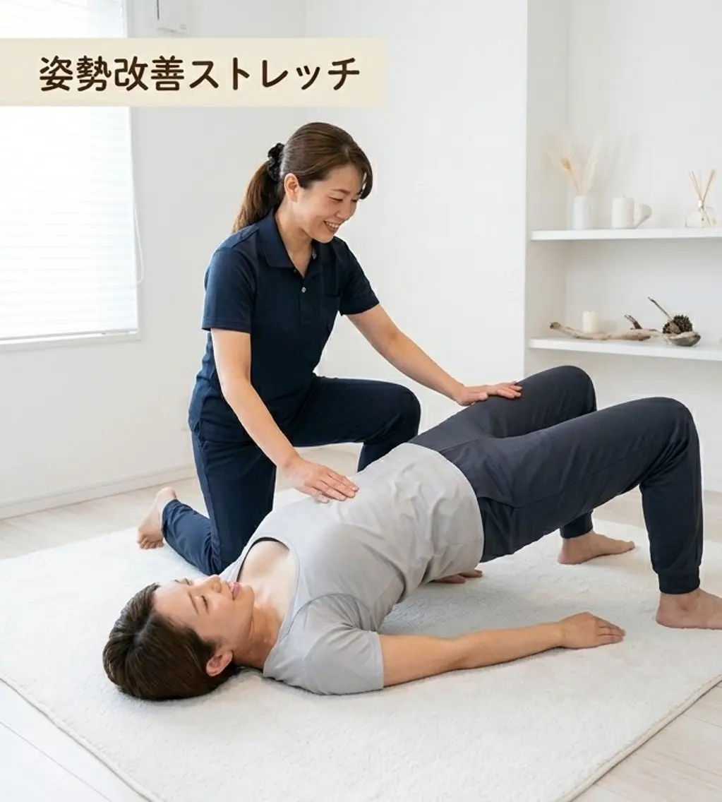 🌱【リラク・ボディ】🩵美姿勢ストレッチ|肩こり・猫背・巻き肩スッキリの写真