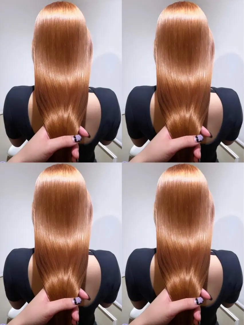 カラー ヘアカラー トリートメント 🦋REISA🦋 エクステ×ハイトーンのヘアスタイル
