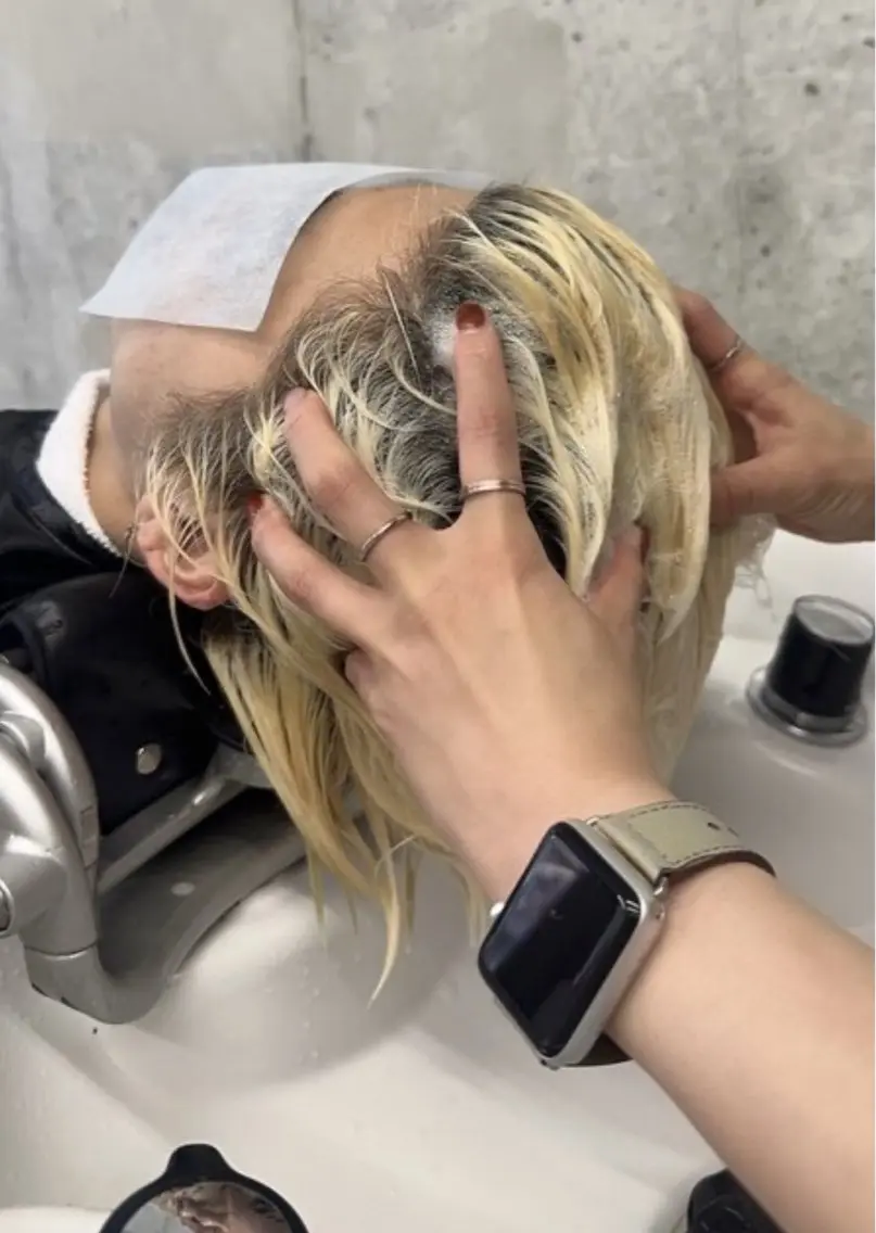 ミディアム メンズ カット ヘッドスパ 森本 笑のヘアスタイル