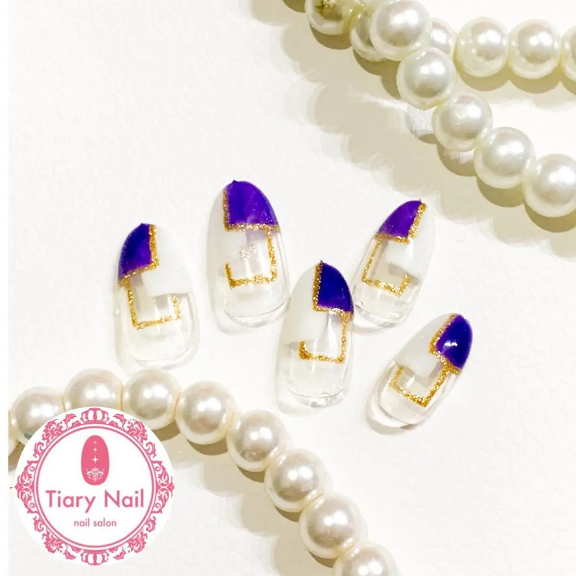 ネイル 桜ネイル 長さ出し スカルプネイル 💗🪽Tiary Nail🪽💗のネイルデザイン