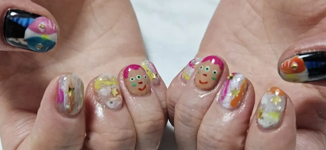 ネイル アートネイル shellnail さなえのネイルデザイン