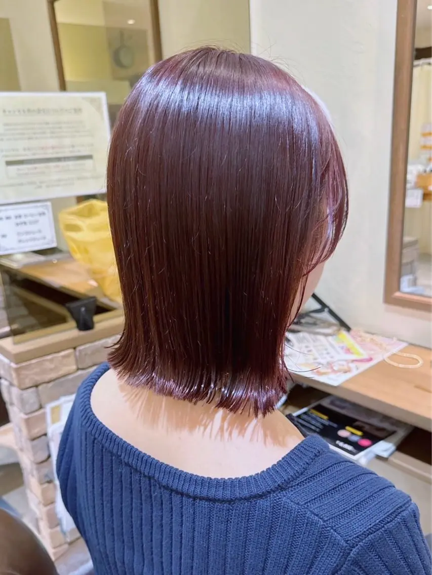 ミディアム カラー 甲斐 千尋のヘアスタイル