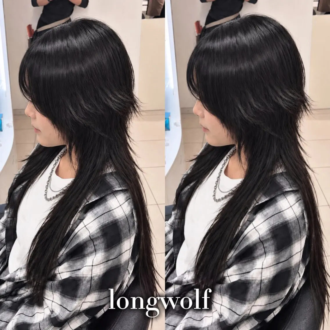 ロング カット 【くびれウルフ/ レイヤー】🖤ゆまののヘアスタイル