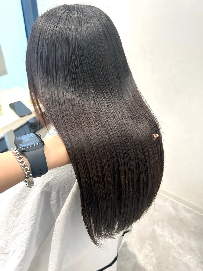 ロング トリートメント 🤍垢抜け♡透明感 カラーmoeka🤍のヘアスタイル