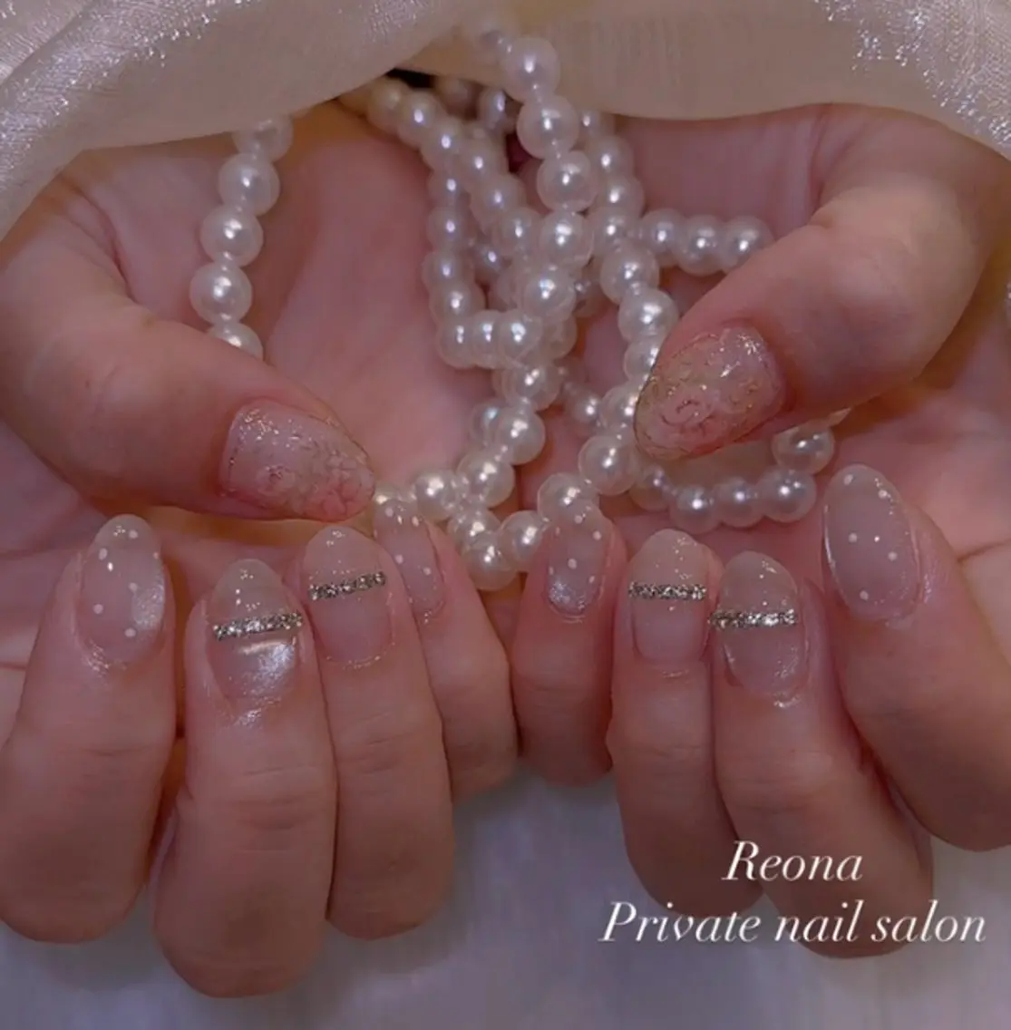 ネイル マグネットネイル ワンホンネイル Reona Nailのネイルデザイン