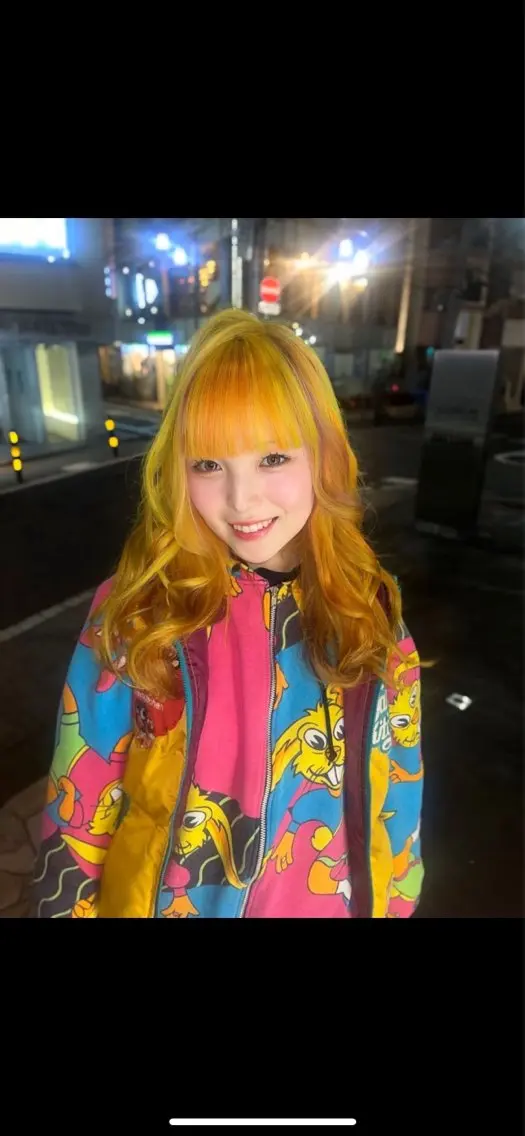 ロング カラー ヘアカラー デザインカラー🍬✨ 透明感カラー✨ナナのヘアスタイル