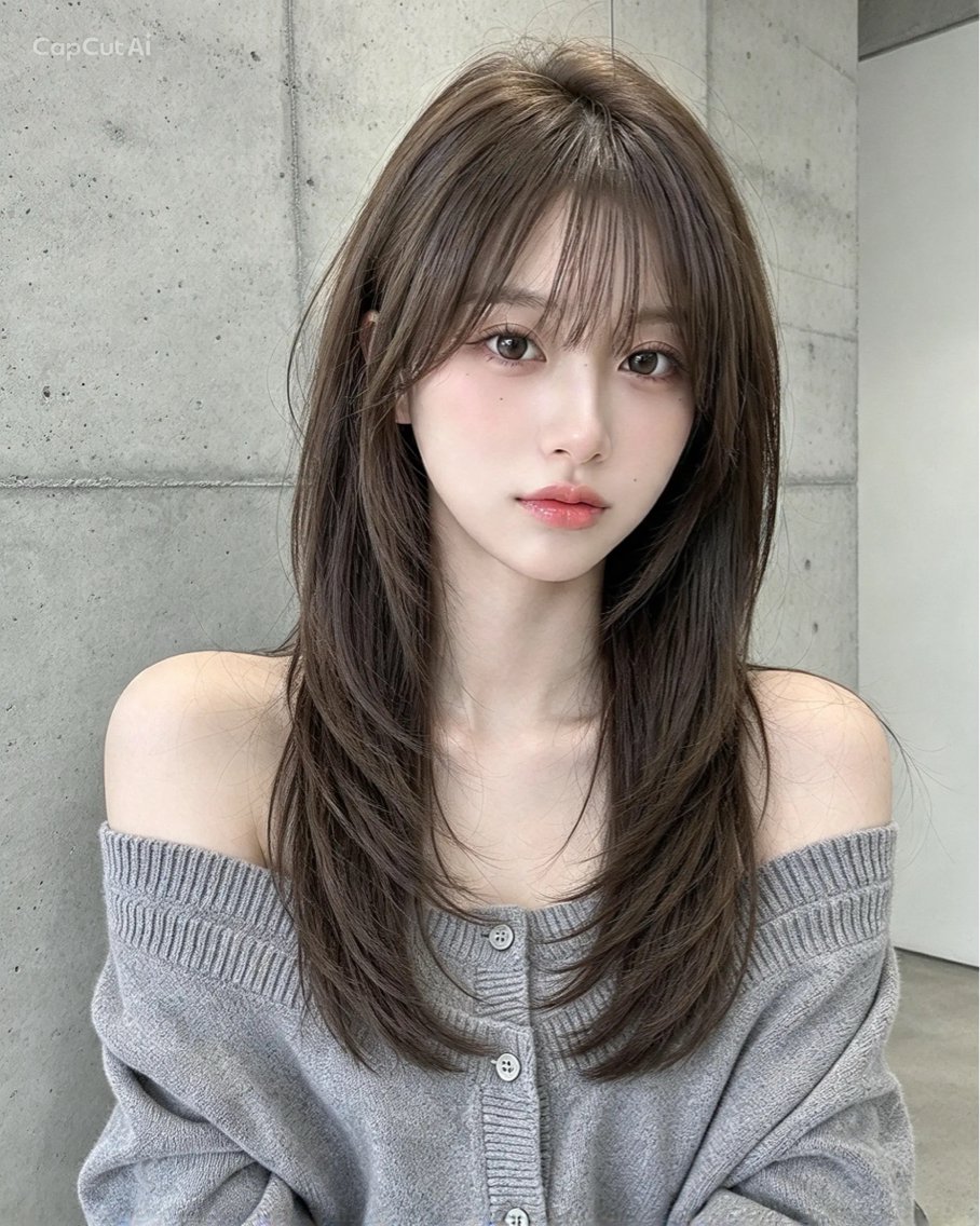 ロング 神戸/karina /レイヤー/顔まわりのヘアスタイル