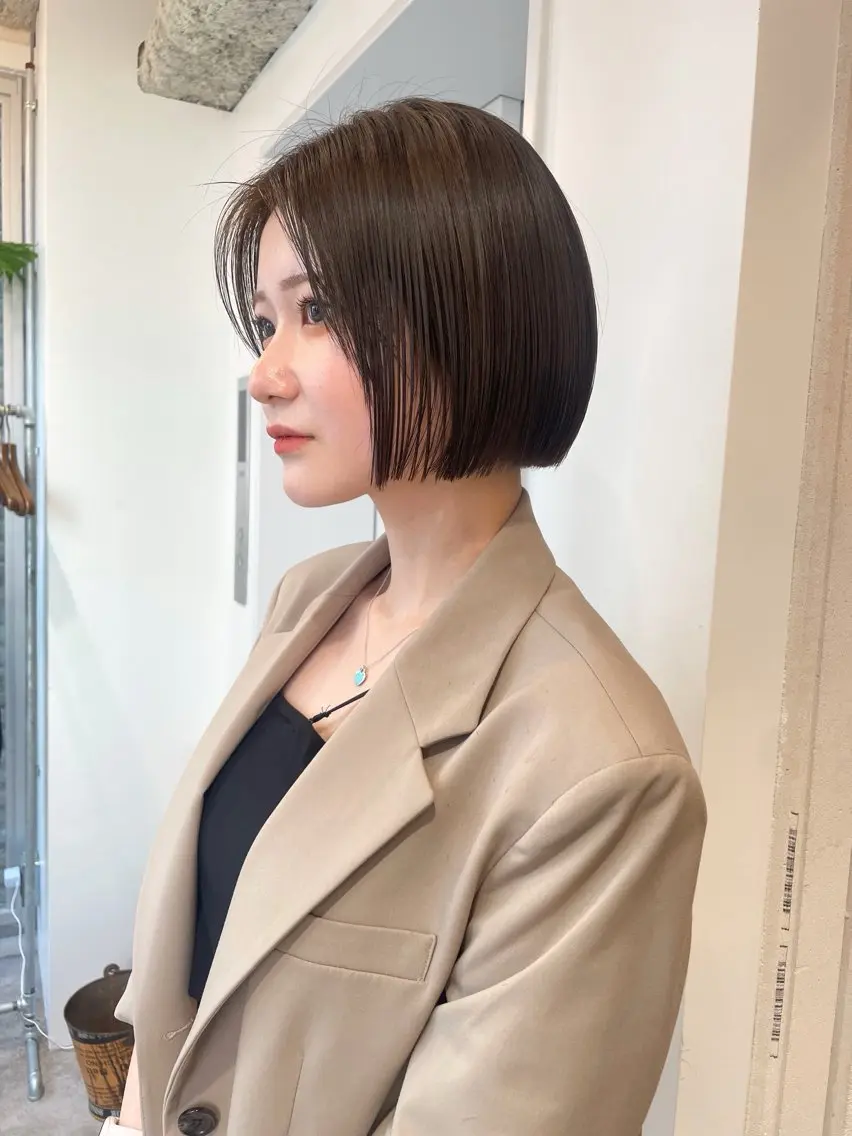 ショート カラー ボブ カット ヘアカラー 狩野 羅夢のヘアスタイル