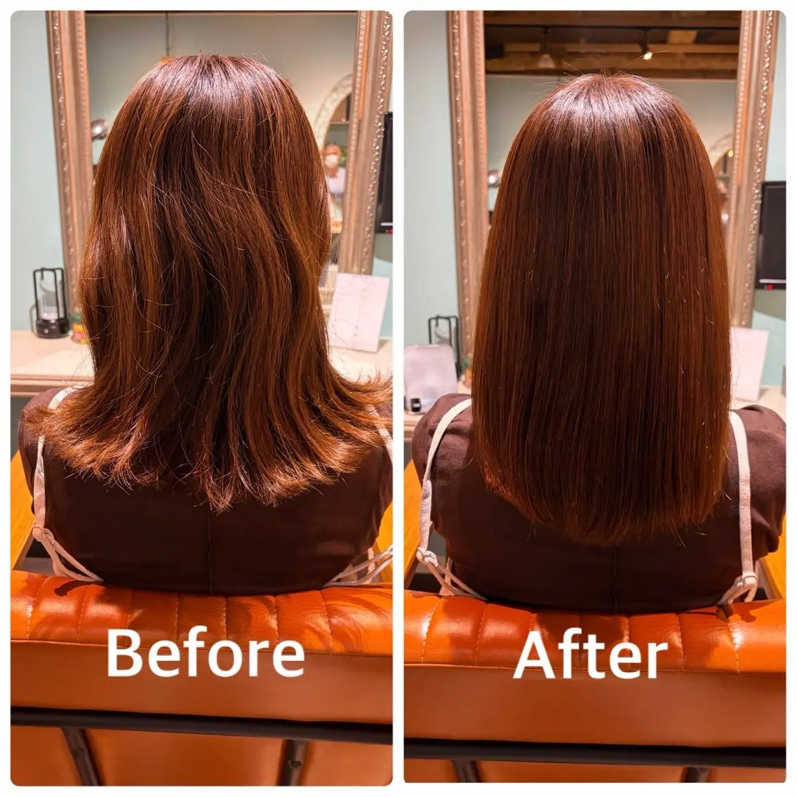 ロング ヘアカラー 縮毛矯正 DOUBLE レッスンモデル募集☆のヘアスタイル