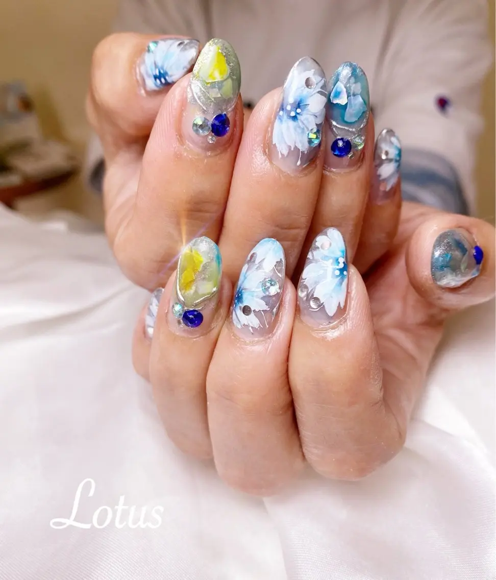 ネイル ハンドネイル ハンドケア ネイル＆脱毛 Lotus🌸のネイルデザイン