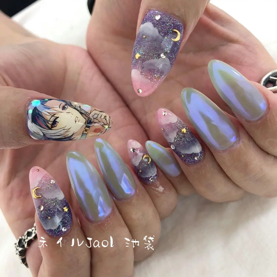 セミロング ネイルJaol 池袋のネイルデザイン