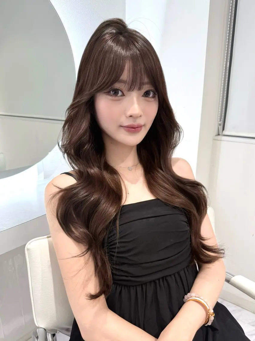 ロング カラー ブラウンカラー レイヤーカット ローレイヤー レイヤーカット🫧 🎀Tomoka🎀のヘアスタイル
