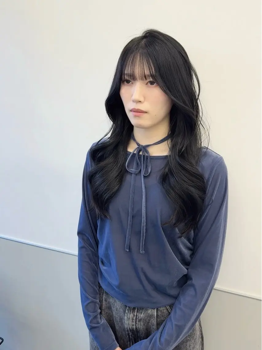 ロング カラー ロングレイヤー レイヤーカット ロング カット ヘアカラー トリートメント 韓国ヘア🇰🇷 スズキのヘアスタイル