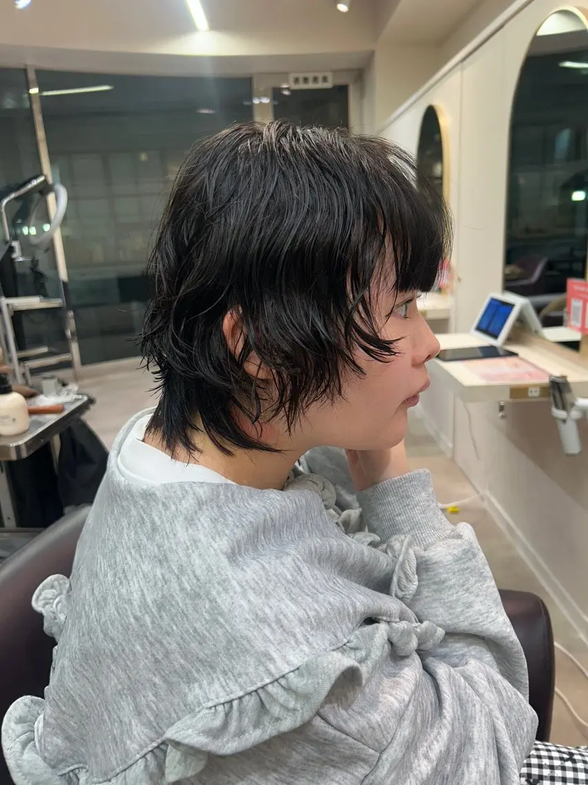 ショート パーマ カット パーマ 横浜カラー/ブリーチ SAKI💫のヘアスタイル
