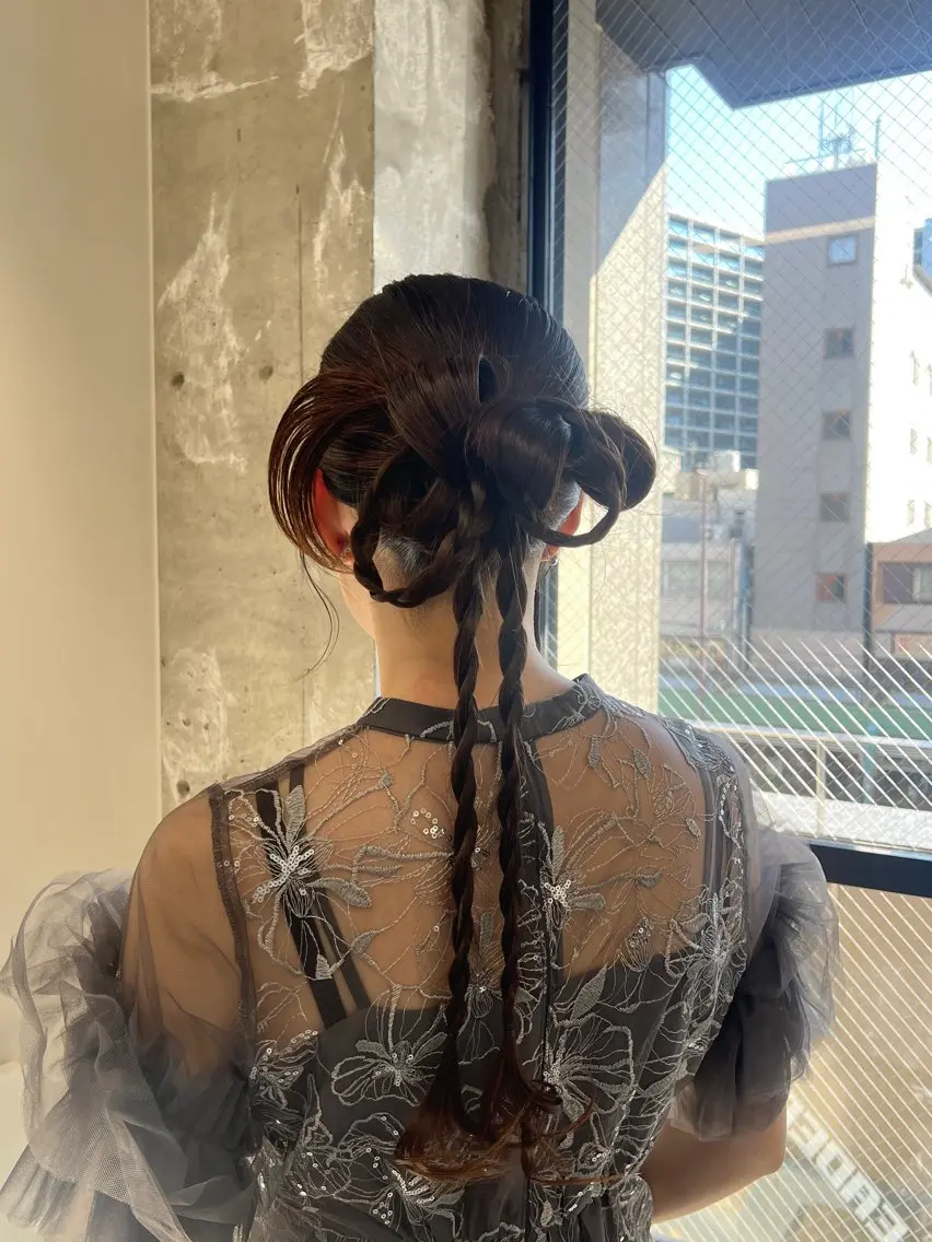 ヘアアレンジ ヘアセット 【NEWI】韓国ヘア 🇰🇷Honokaのヘアスタイル