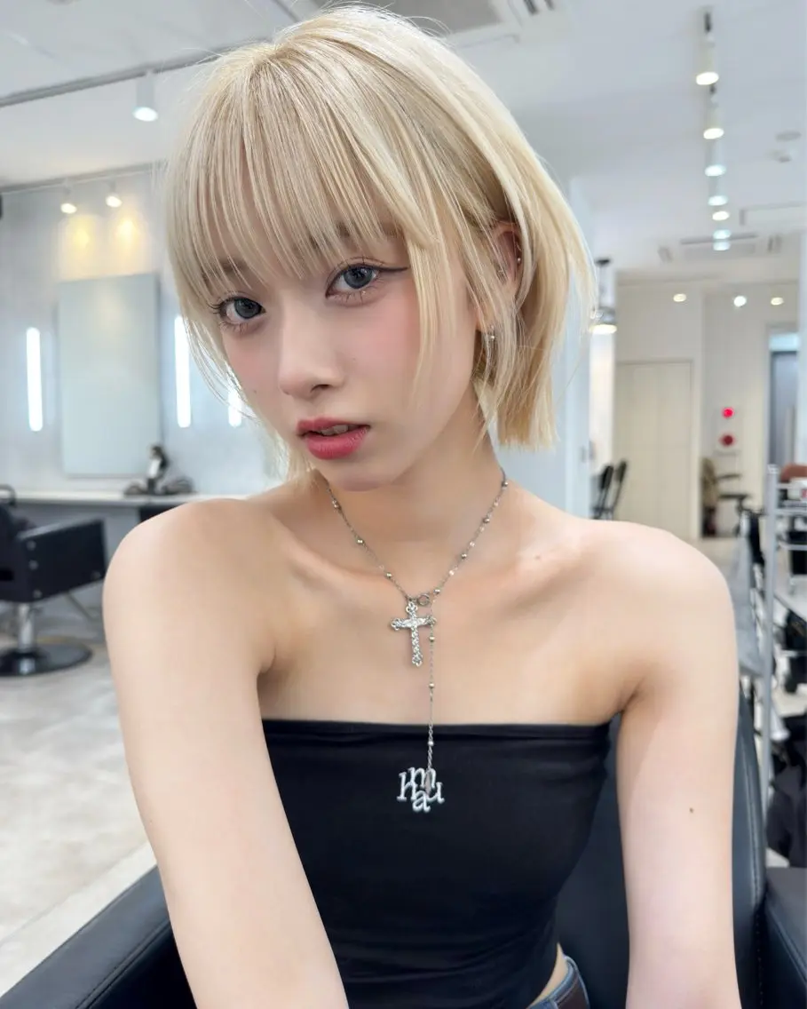 《ショートorボブにしたい方🫧》似合わせ小顔カット🫧＋髪質改善ケアカラー🫐＋5ステップトリートメント🪽🪽の写真