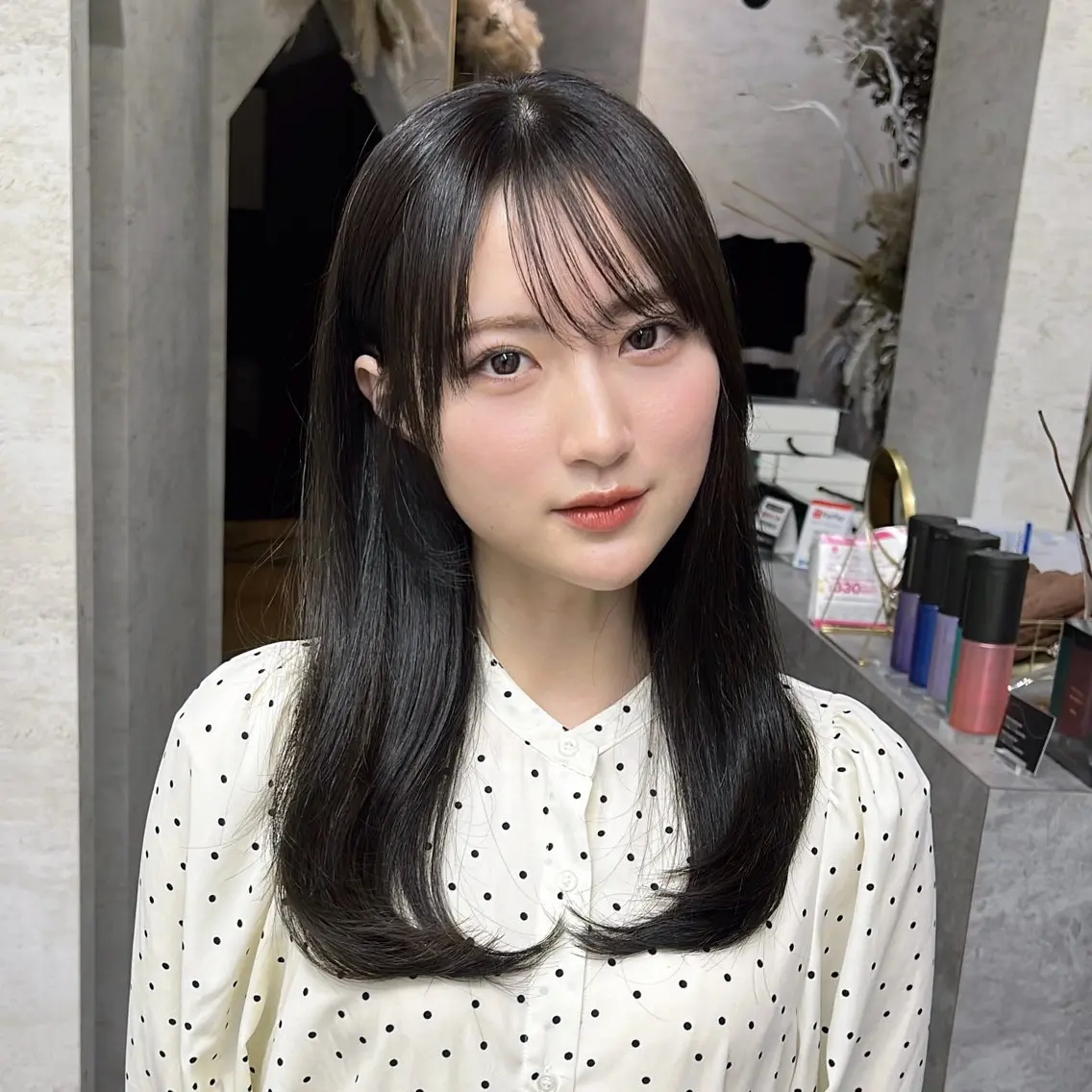 【うる艶ストレート💎】髪質改善縮毛矯正+カット+補修トリートメント 〈天神/大名/縮毛矯正/髪質改善/カラー〉の写真