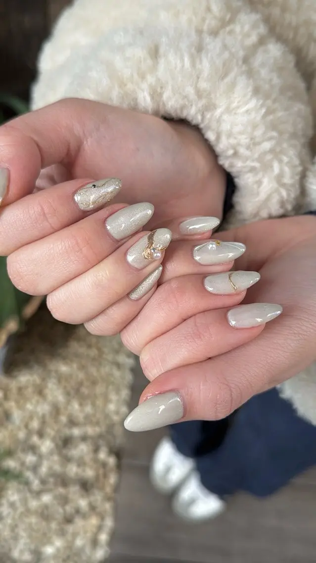 ネイル フラッシュネイル フットネイル フレンチネイル 韓国ネイル マグネットネイル SAKU nail 作島茜のネイルデザイン