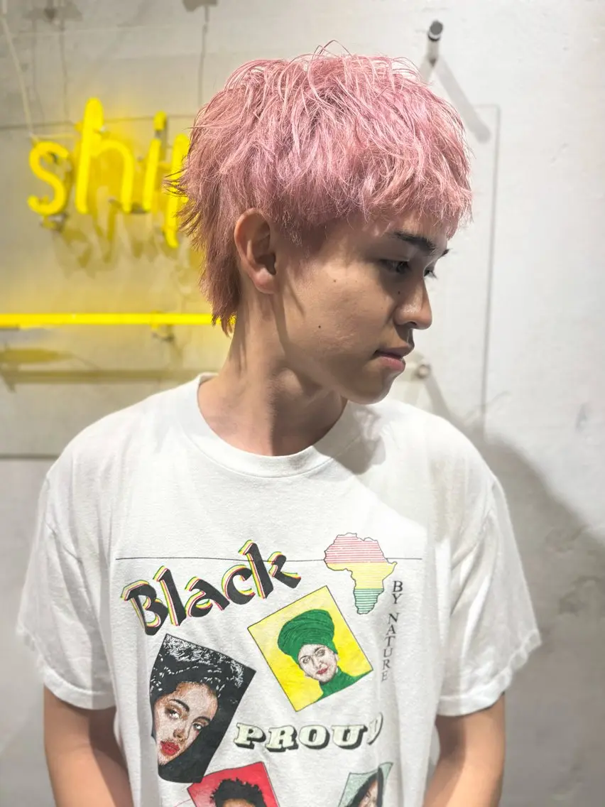ショート カット ヘアカラー kanta 梅田 韓国ハイトーンのヘアスタイル