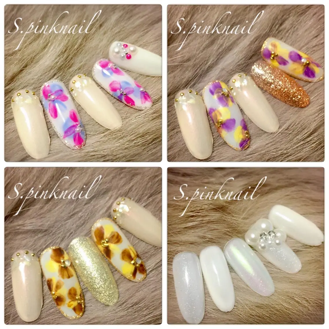 ネイル フラワーネイル 春ネイル Sincerely ☺︎のネイルデザイン