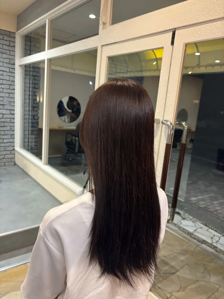 ロング カラー ヘアカラー トリートメント 髪質改善/ ワンカラー🌺❕のヘアスタイル