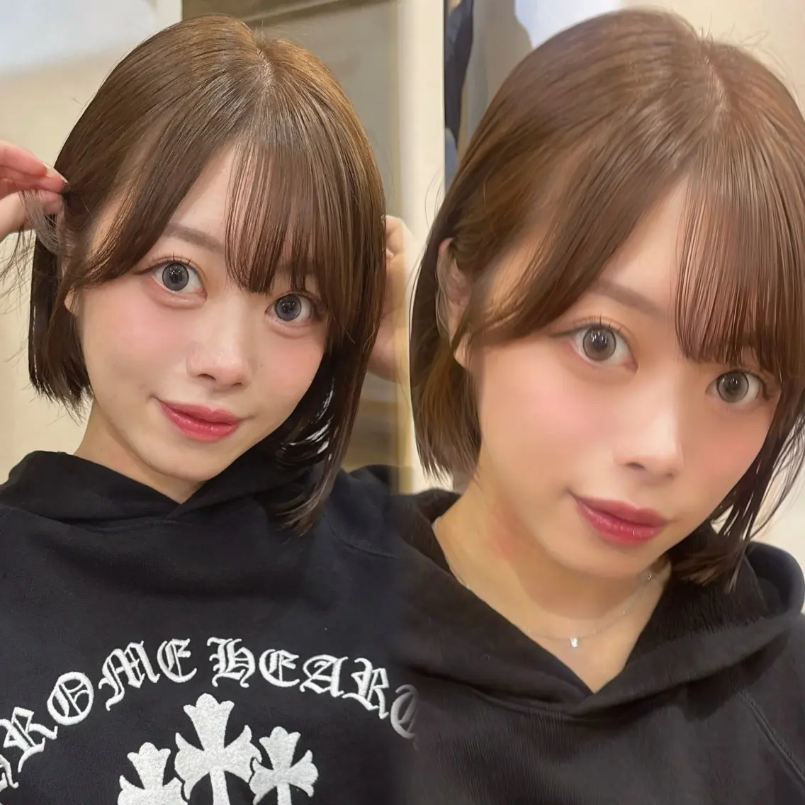 ショート カット ヘアカラー トリートメント 似合わせカット/ 顔周りカット/まりなのヘアスタイル