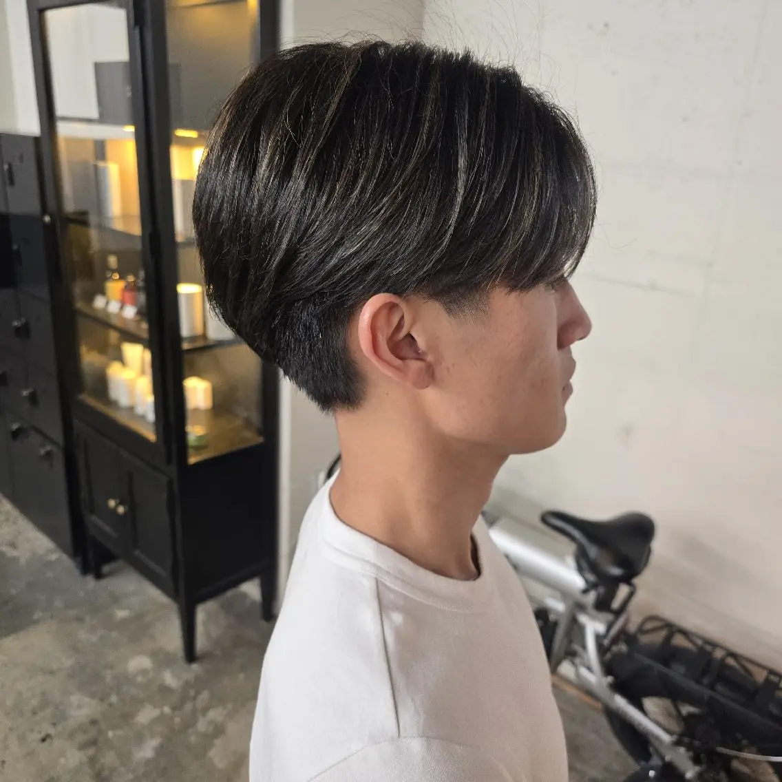 ショート メンズ カラー カット ハヤシ マユ ✂ 府中美容室のヘアスタイル
