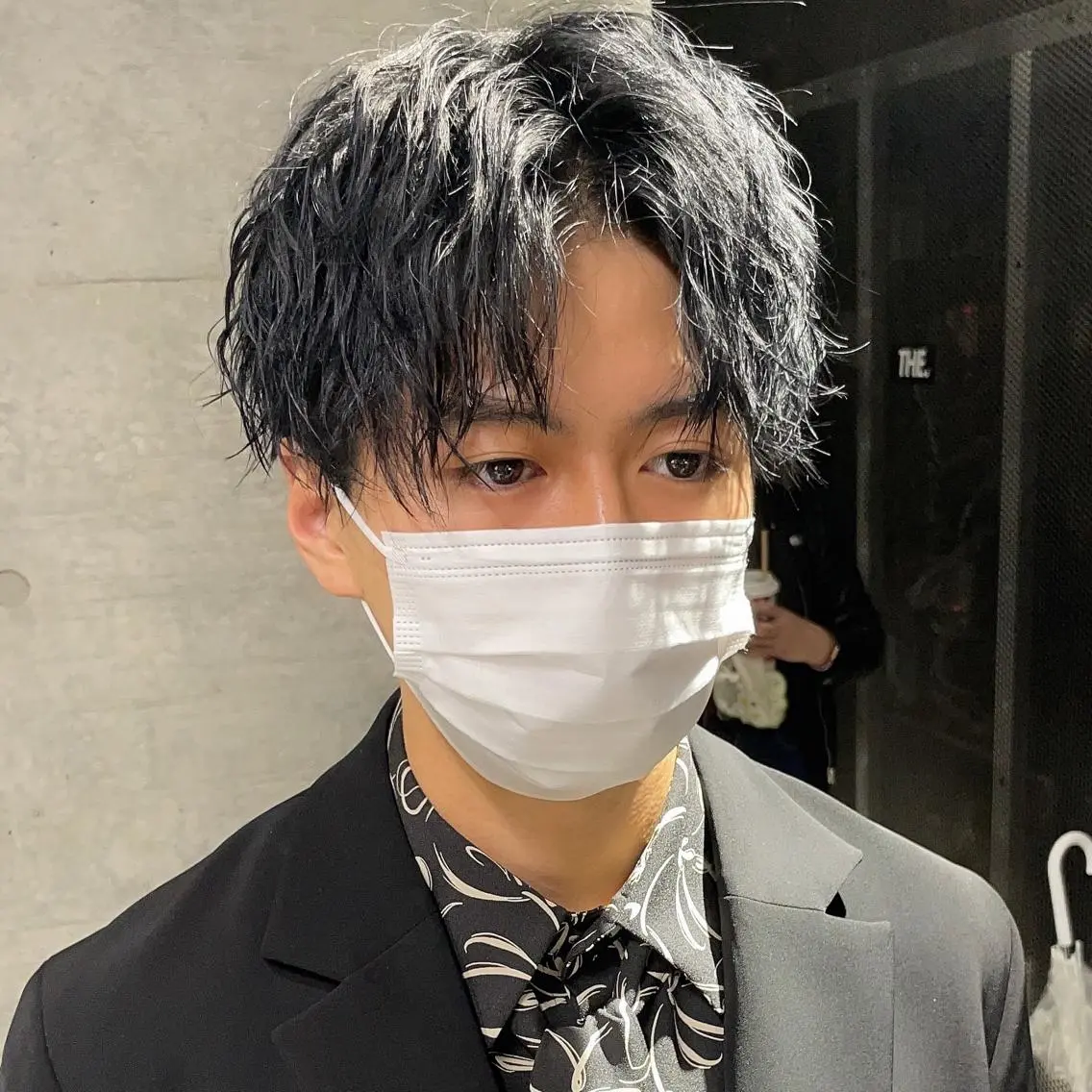 メンズ センターパート メンズパーマ カット パーマ メンズパーマの達人 KAITOのヘアスタイル