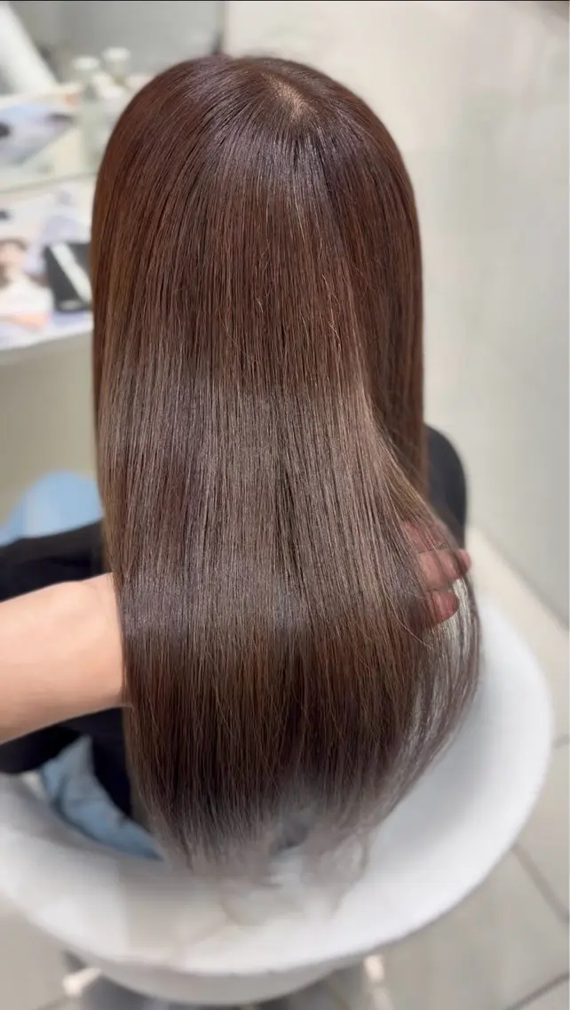 ロング カラー ブラウンカラー 透明感カラー ヘアカラー トリートメント COA PLUS 千葉/はやのヘアスタイル