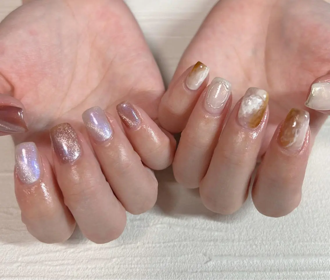 ネイル ハンドネイル 𝑺 𝒏𝒂𝒊𝒍✳︎のネイルデザイン