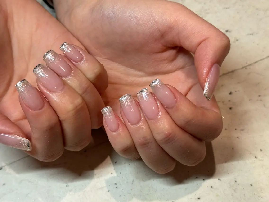 ネイル ハンドネイル 韓国/ワンホン/長さ 出しつけ放題🎀のネイルデザイン
