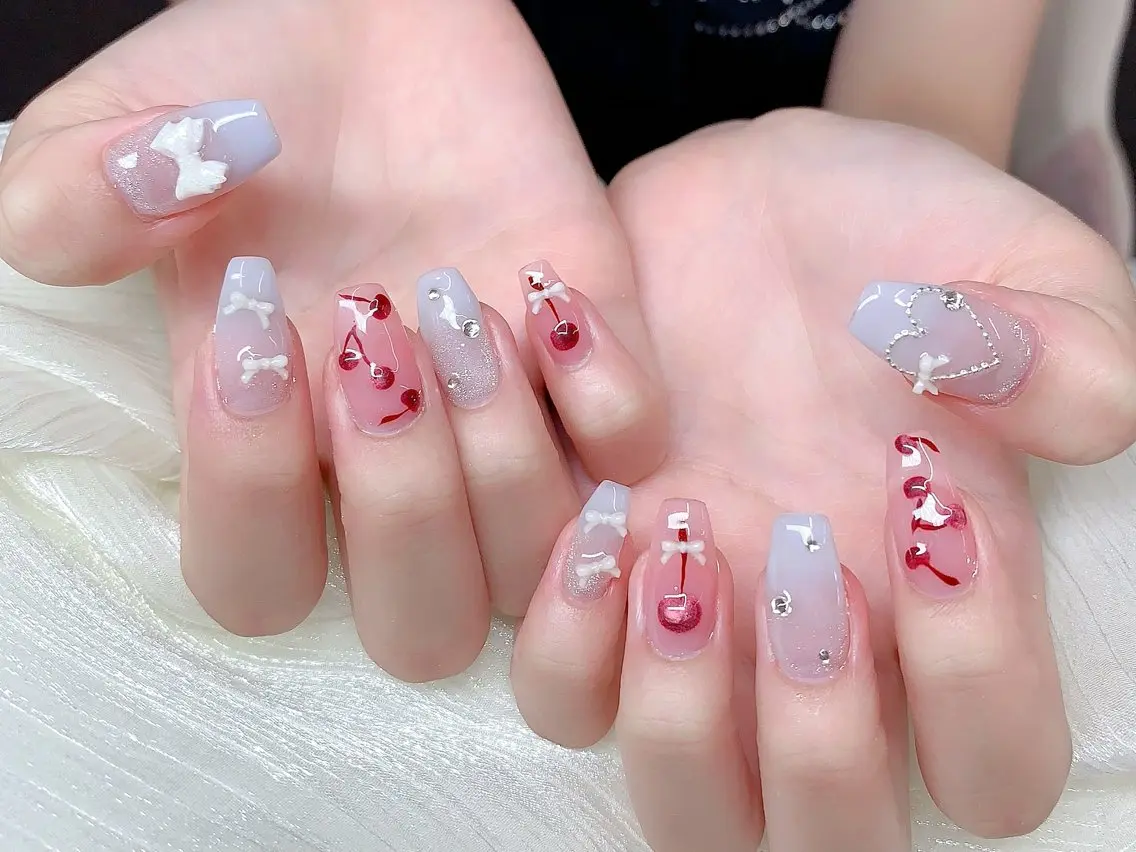 ミディアム 韓国風ヘア ハンドネイル ハンドケア Mika Nail 池袋のネイルデザイン