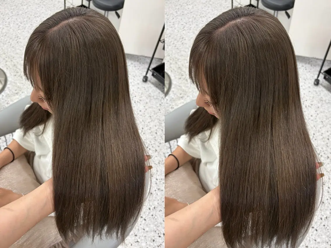 ロング カット ヘアカラー トリートメント 🎀ダブルカラー/ 透明感カラー/翼🎀のヘアスタイル
