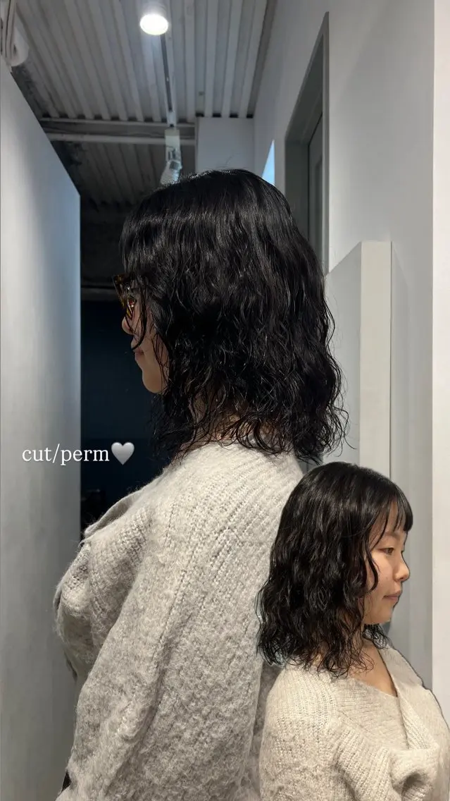 ミディアム パーマ カット パーマ ☆ HARUKA ☆のヘアスタイル
