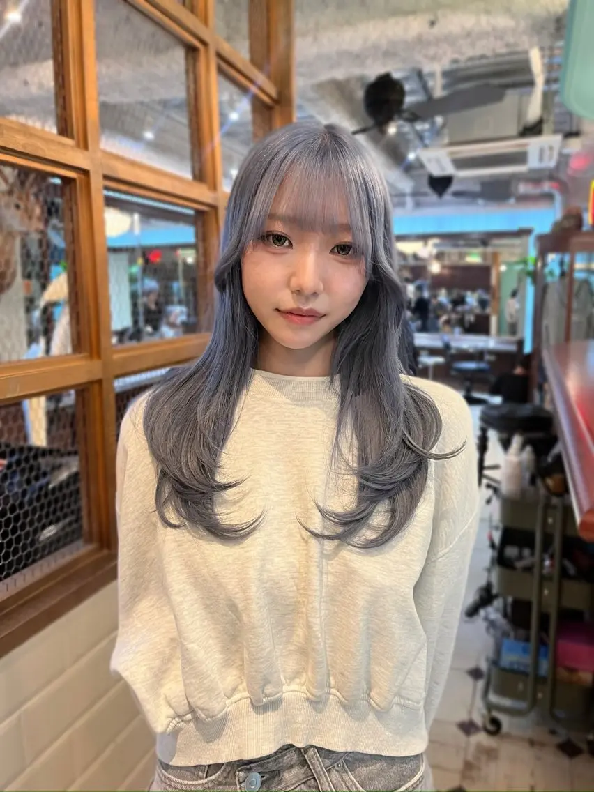 ロング カラー ブリーチ ケアブリーチ ハイトーンカラー TOTA 唯一無二カラーのヘアスタイル