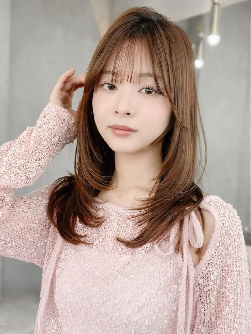 ミディアム カット ヘアカラー 久米 春輝のヘアスタイル