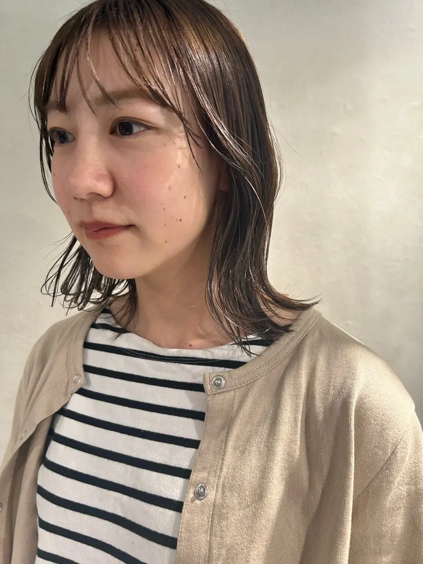 ミディアム カラー ベージュカラー インナーカラー カラーリスト IKUHOのヘアスタイル
