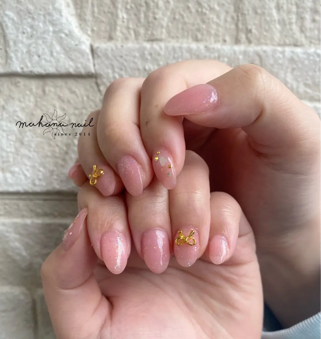 ネイル ラメ(グリッター) mahana nailのネイルデザイン