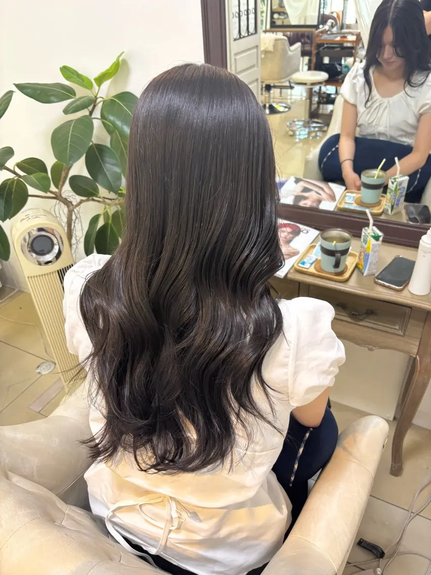 ロング eMu透明感カラー ちゅる髪yuki✩のヘアスタイル
