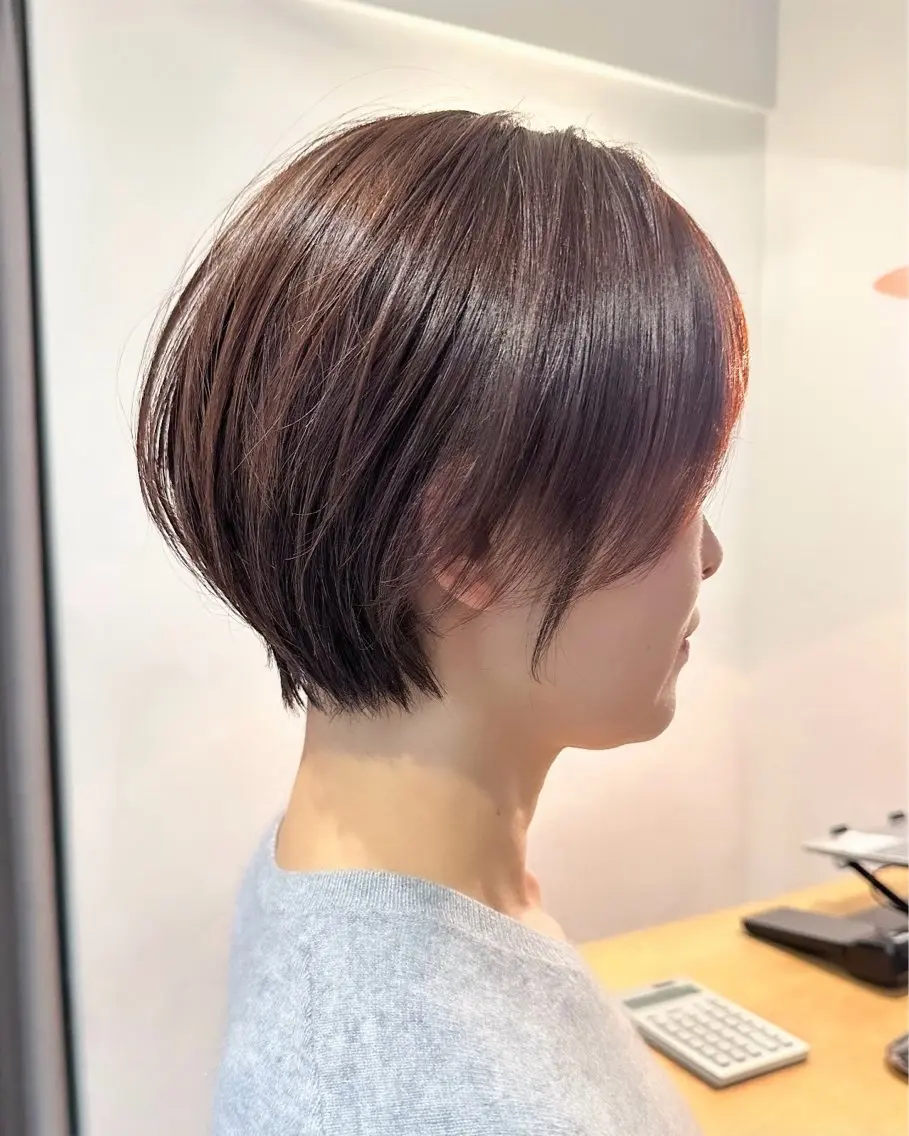 ショート カット ヘアカラー トリートメント ショート/脱白髪染め /鎌倉/コウスケのヘアスタイル