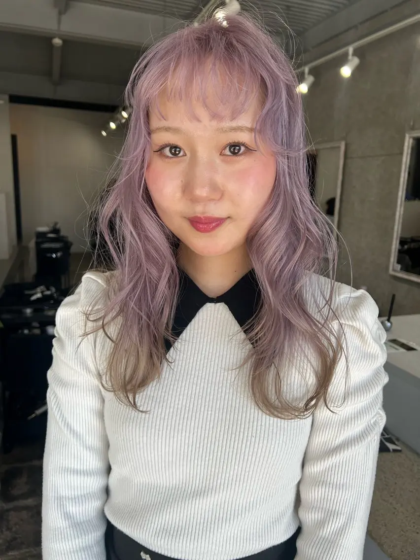 ロング カラー ヘアカラー eim AYUKAのヘアスタイル