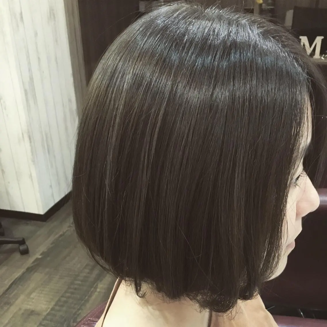 ミディアム カラー パーマ 金崎 新吾のヘアスタイル