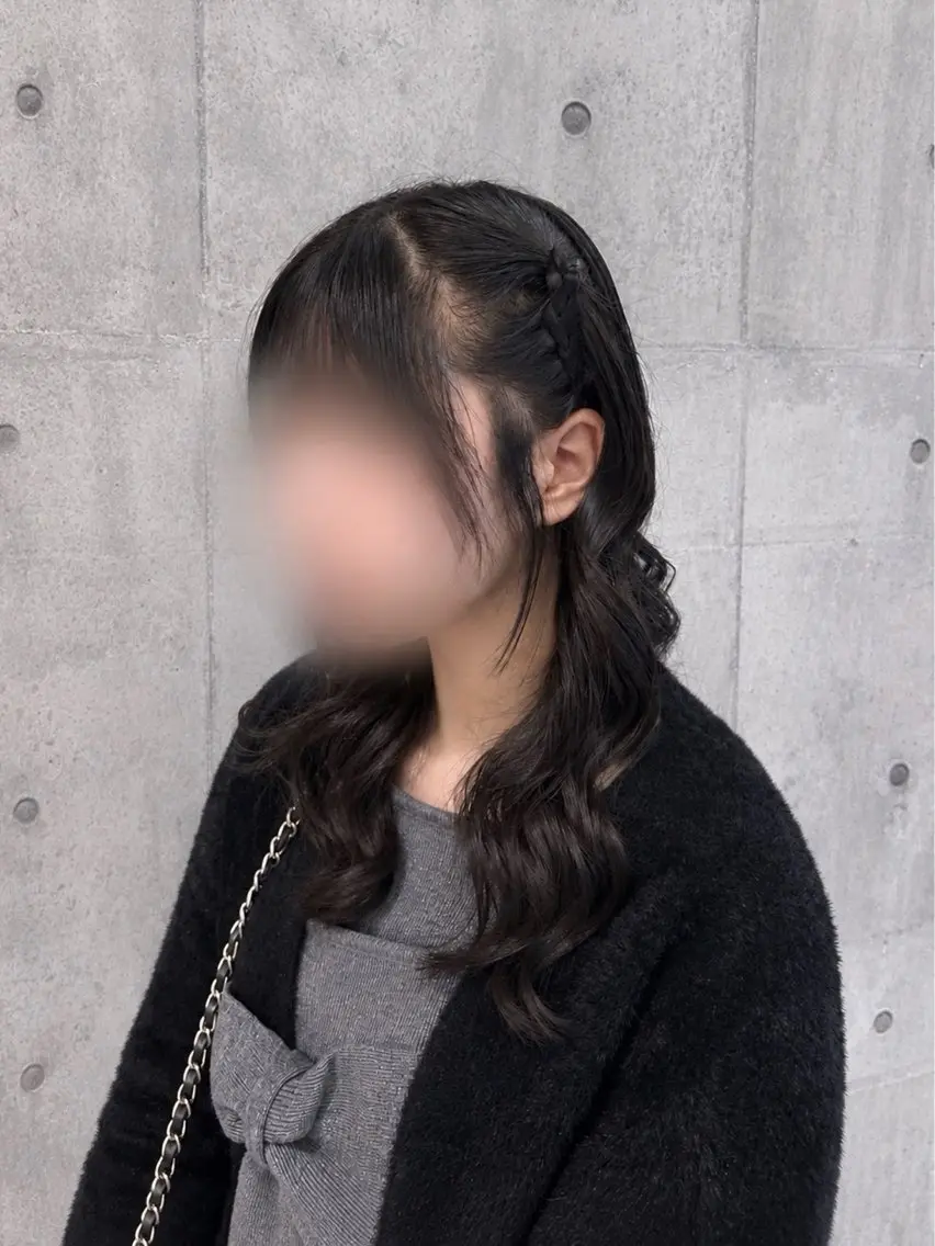 ロング ヘアセット EARTH平塚 🎀白石 りおん🤍のヘアスタイル