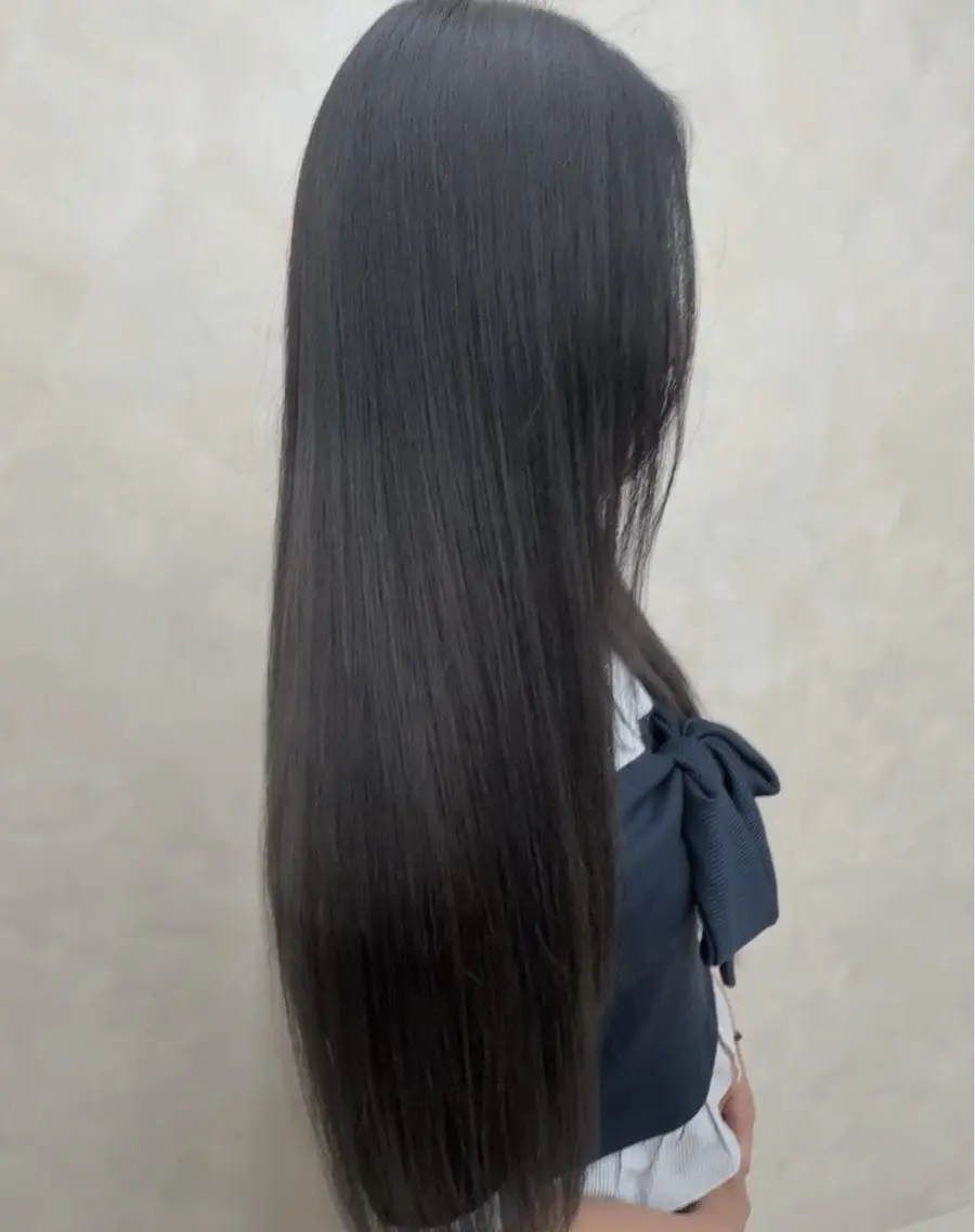 ロング カラー ブルーカラー 透明感カラー ヘアカラー 《艶髪カラースパ》 💕Natsukiのヘアスタイル