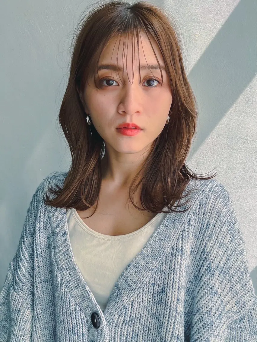 セミロング 🌜 Lulu 🌛 公式/大通のヘアスタイル