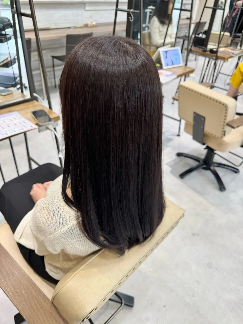 ロング カラー ブリーチなしwカラー /艶カラー/oukaのヘアスタイル