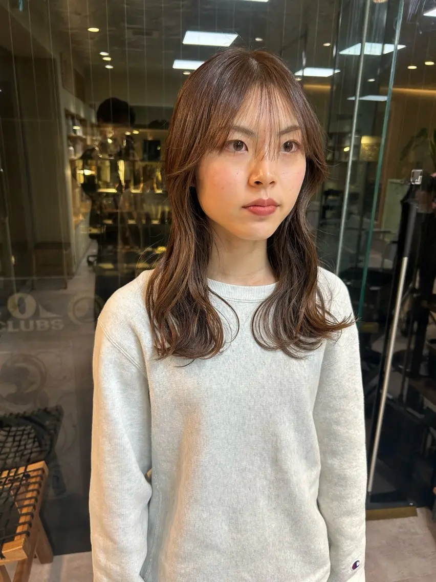 セミロング 渡辺奎斗/ ボブ レイヤーカットのヘアスタイル